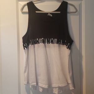 Victoria's secret Pink top with sequin embellishme